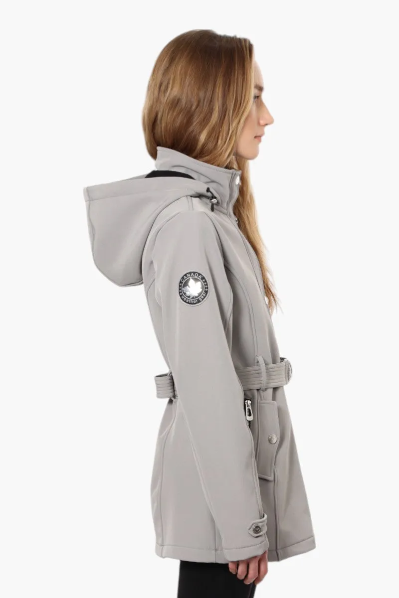 Canada Weather Gear Belted Front Button Lightweight Jacket - Grey sold by Fairweather product image thumbnail 3