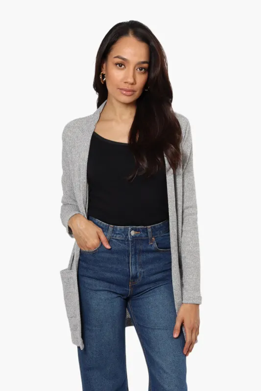 International INC Company Long Sleeve Open Wrap Cardigan - Grey sold by Fairweather