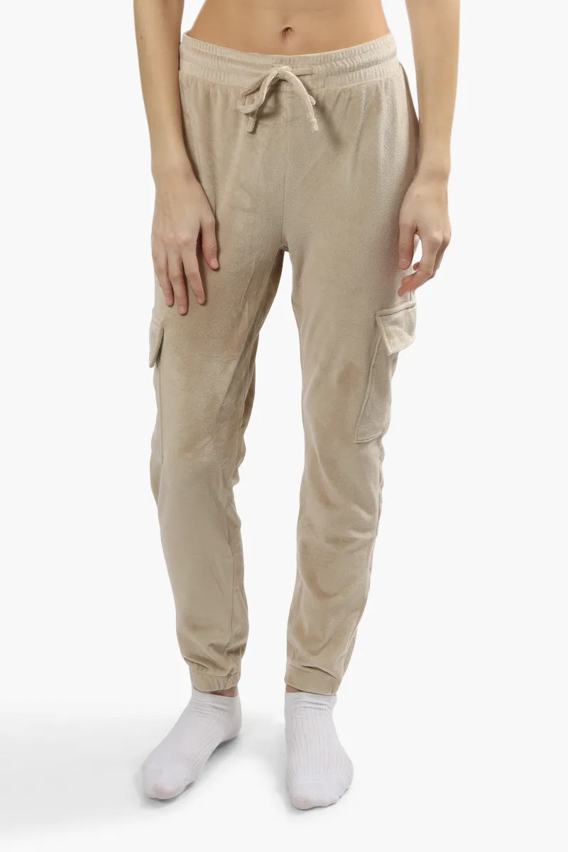 Mikk Cargo Waist Tie Joggers - Beige sold by Fairweather
