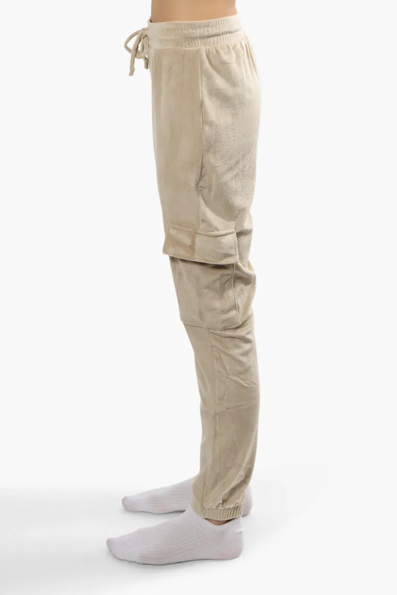Mikk Cargo Waist Tie Joggers - Beige sold by Fairweather product image thumbnail 3