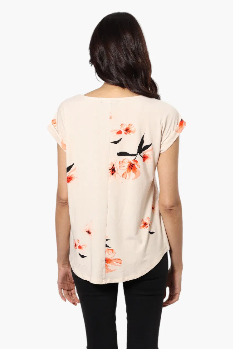 Beechers Brook Floral Cap Sleeve Blouse - Peach sold by Fairweather product image thumbnail 4