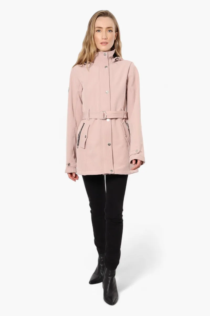 Canada Weather Gear Belted Front Button Lightweight Jacket - Pink sold by Fairweather product image thumbnail 2