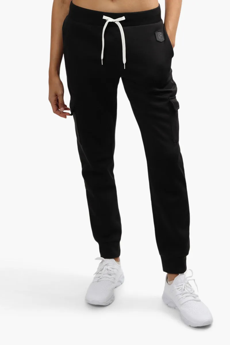 Fahrenheit Cargo Tie Waist Joggers - Black sold by Fairweather