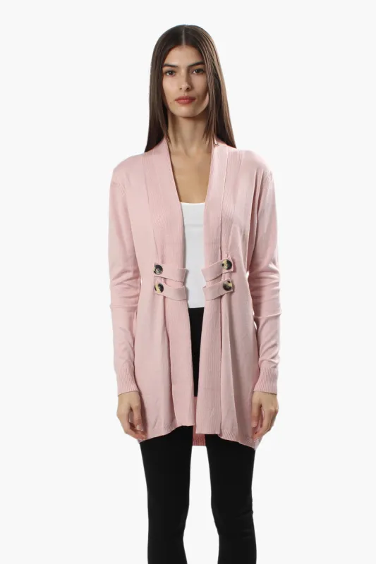 Beechers Brook Long Sleeve Open Cardigan - Pink sold by Fairweather