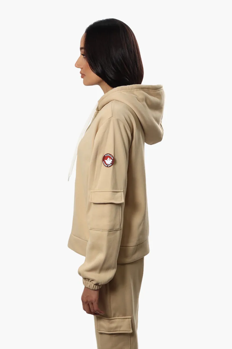 Canada Weather Gear Pocket Sleeve Sherpa Hoodie - Beige sold by Fairweather product image thumbnail 3
