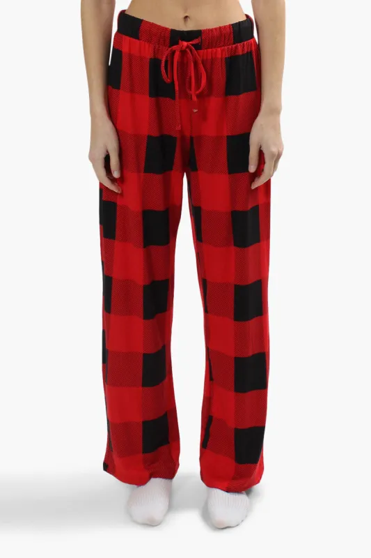 Canada Weather Gear Plaid Print Pajama Pants - Red sold by Fairweather