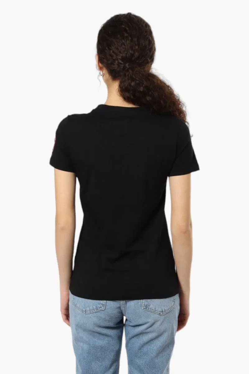 Canada Weather Gear Adventure Awaits V-Neck Tee - Black sold by Fairweather product image thumbnail 4