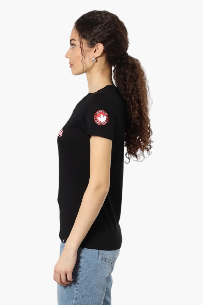 Canada Weather Gear Adventure Awaits V-Neck Tee - Black sold by Fairweather product image thumbnail 3