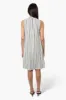 International INC Company Striped Front Knot Day Dress - Black sold by Fairweather