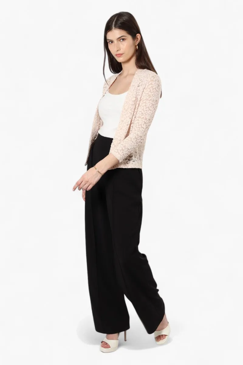 Limite 3/4 Sleeve Lace Wrap Cardigan - Blush sold by Fairweather product image thumbnail 2