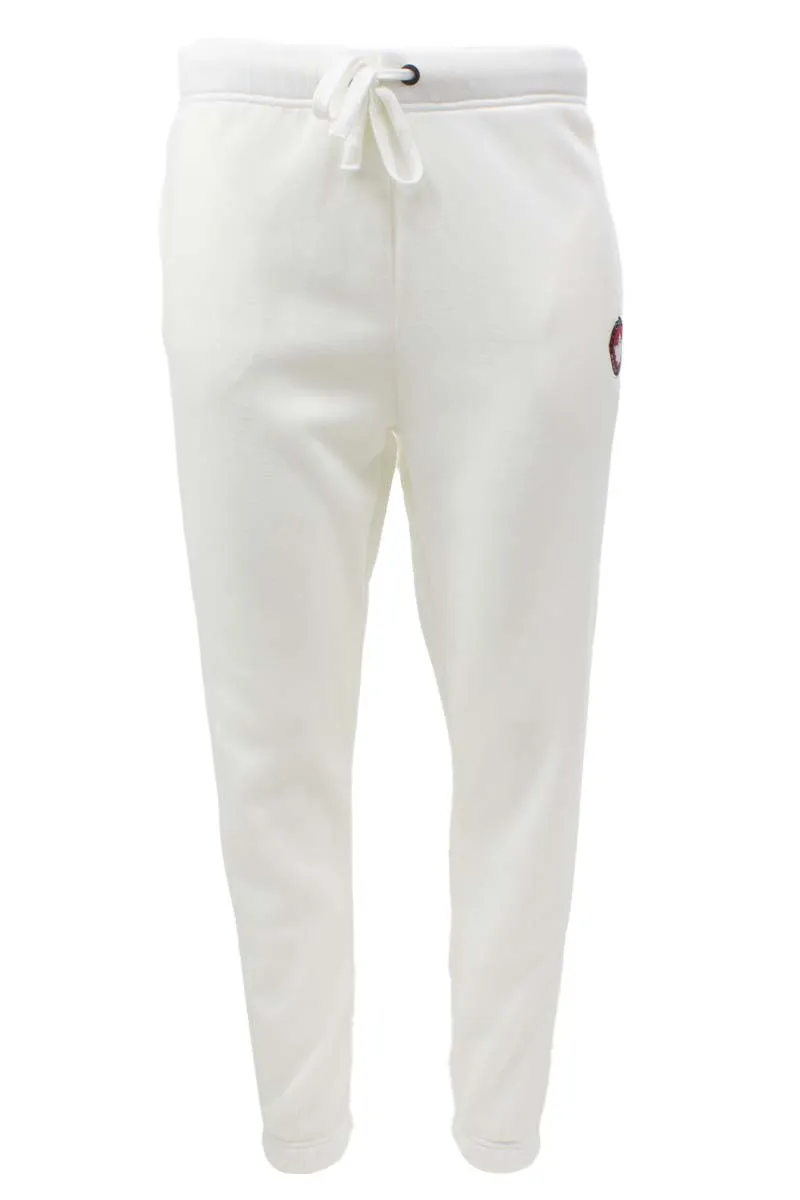 Canada Weather Gear Solid Tie Waist Side Logo Jogger Sweatpants - White sold by Fairweather