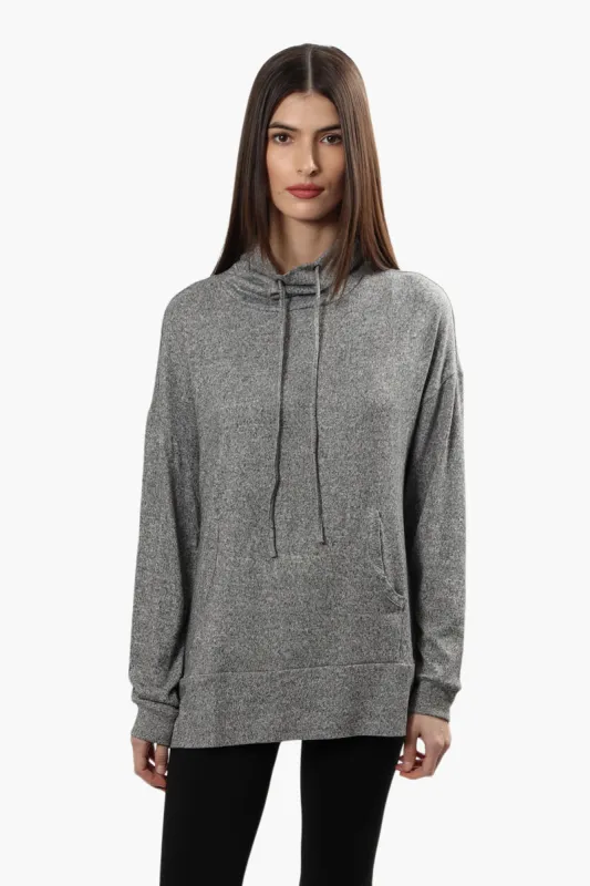 Runaway Bay Cowl Neck Long Sleeve Top - Grey sold by Fairweather