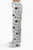 Cuddly Canuckies Plush Star Print Pajama Pants - White sold by Fairweather