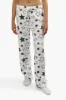 Cuddly Canuckies Plush Star Print Pajama Pants - White sold by Fairweather