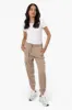 International INC Company Tie Waist Cargo Pocket Jogger Pants - Beige sold by Fairweather