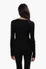 Limite Ribbed Crewneck Pullover Sweater - Black sold by Fairweather