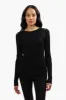 Limite Ribbed Crewneck Pullover Sweater - Black sold by Fairweather