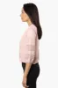 Impress 3/4 Sleeve Crochet Shrug Cardigan - Pink sold by Fairweather