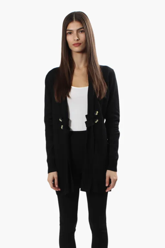 Beechers Brook Long Sleeve Open Cardigan - Black sold by Fairweather