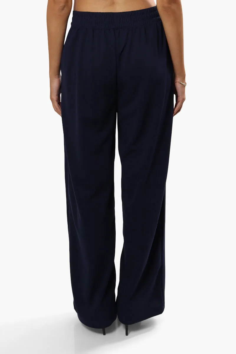 Limite Solid Wide Leg Pants - Navy sold by Fairweather product image thumbnail 4