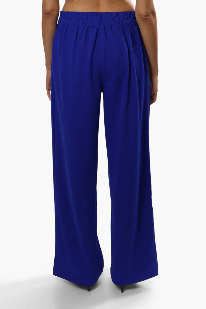 Limite Solid Wide Leg Pants - Blue sold by Fairweather product image thumbnail 4