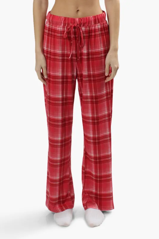 Canada Weather Gear Plaid Print Pajama Pants - Red sold by Fairweather