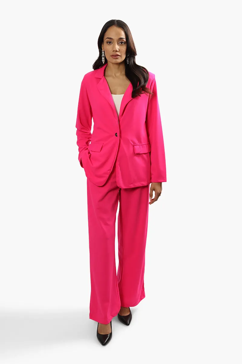 Limite Solid Single Button Blazer - Pink sold by Fairweather product image thumbnail 2