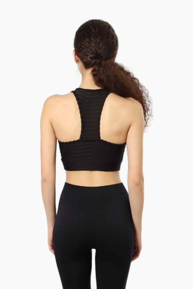 Toxika Basic Waffle Tank Top - Black sold by Fairweather product image thumbnail 4