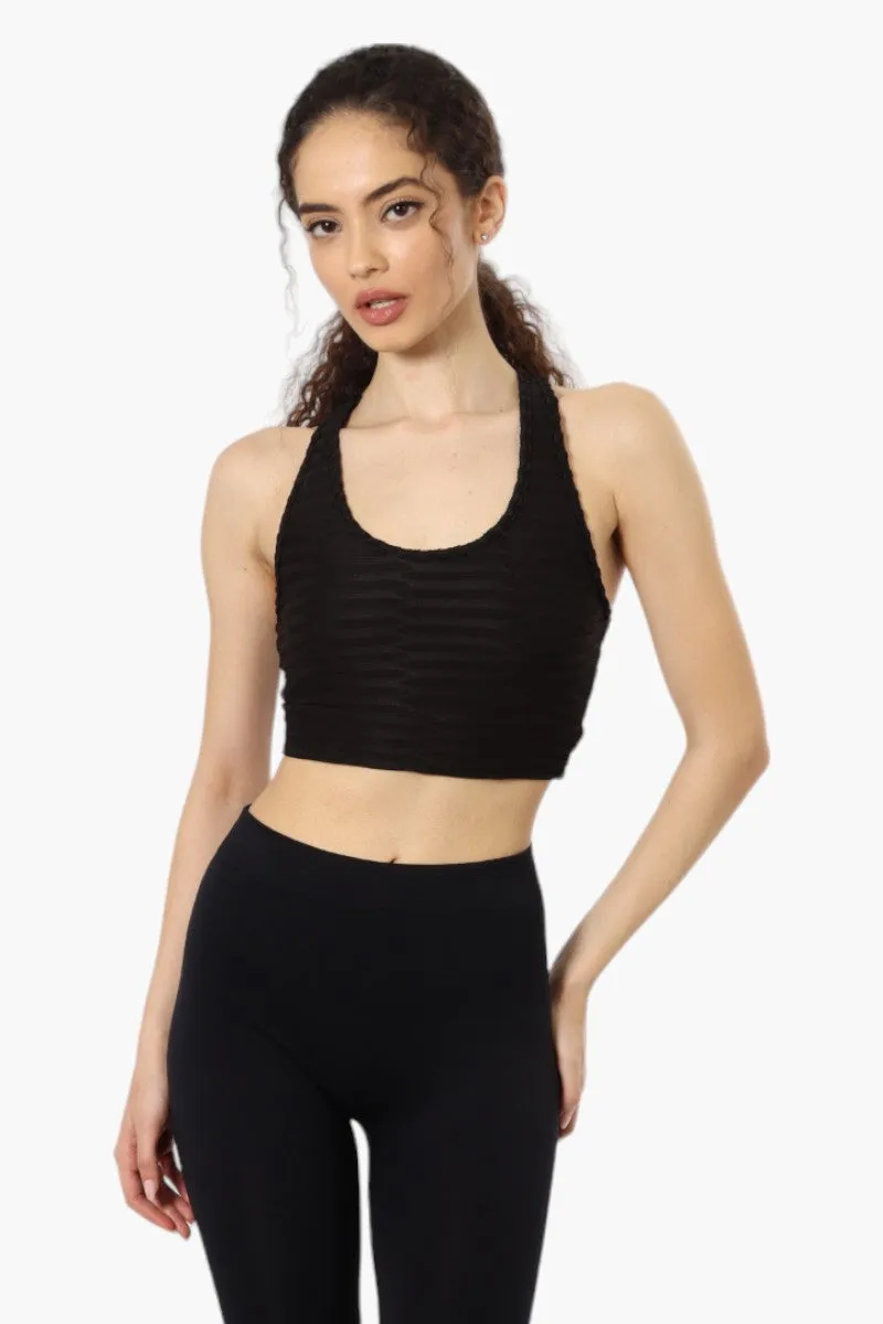 Toxika Basic Waffle Tank Top - Black sold by Fairweather