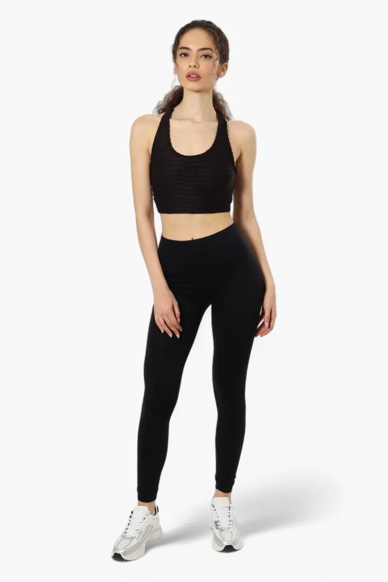 Toxika Basic Waffle Tank Top - Black sold by Fairweather product image thumbnail 2