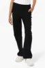 Urbanology Solid Tie Waist Cargo Pants - Black sold by Fairweather