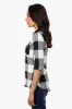 Urbanology Plaid Flap Pocket Button Down Shirt - Black sold by Fairweather