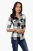 Urbanology Plaid Flap Pocket Button Down Shirt - Black sold by Fairweather