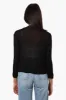 Magazine Long Sleeve Wrap Cardigan - Black sold by Fairweather