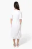 Urbanology Front Tie Puff Sleeve Maxi Dress - White sold by Fairweather