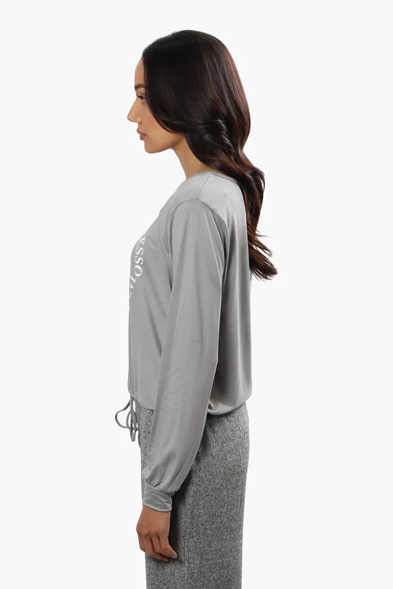 Cuddly Canuckies Martini Print Pajama Top - Grey sold by Fairweather product image thumbnail 3