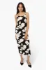 Majora Floral Spaghetti Strap Maxi Dress - Black sold by Fairweather