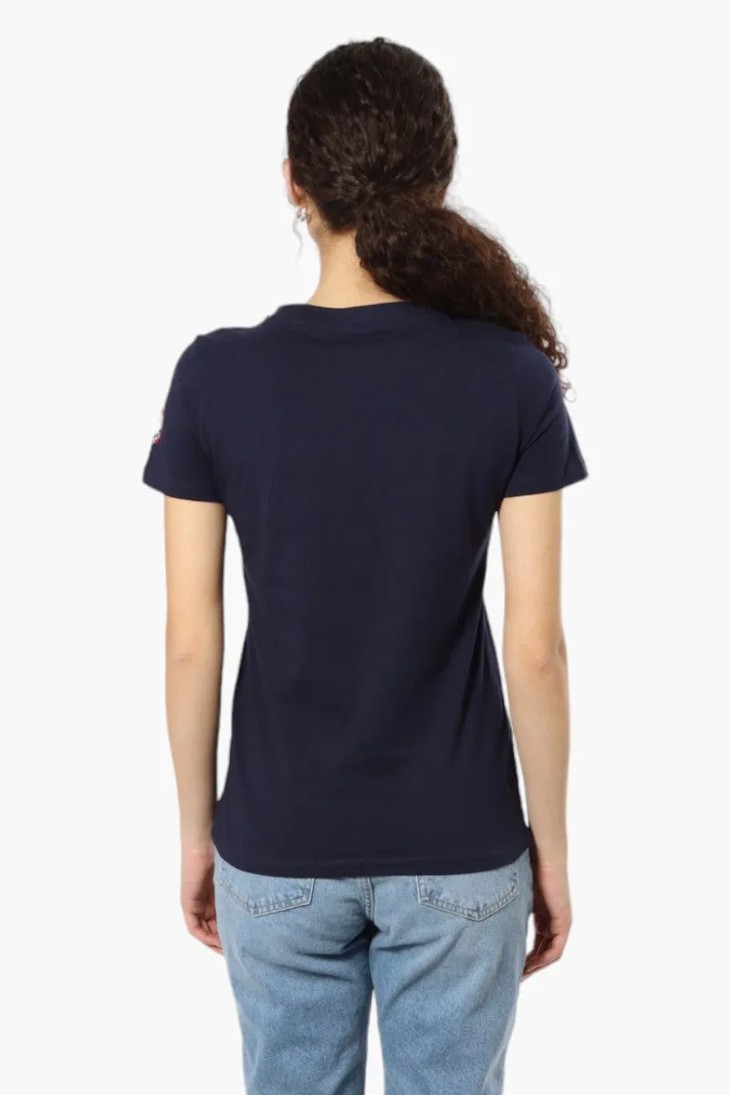 Canada Weather Gear Heart Print Tee - Navy sold by Fairweather product image thumbnail 4