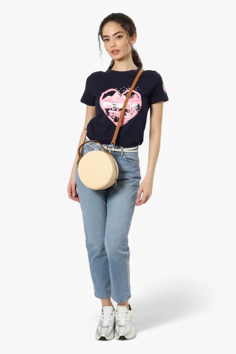 Canada Weather Gear Heart Print Tee - Navy sold by Fairweather product image thumbnail 2