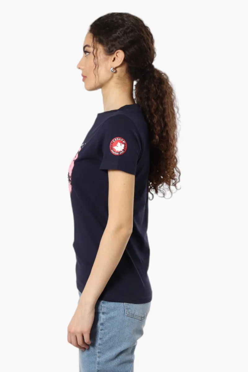 Canada Weather Gear Heart Print Tee - Navy sold by Fairweather product image thumbnail 3