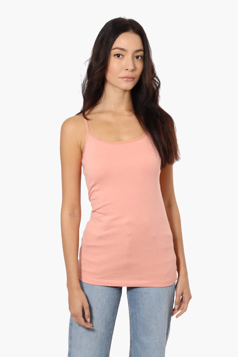 Majora Solid Basic Cami Tank Top - Pink sold by Fairweather