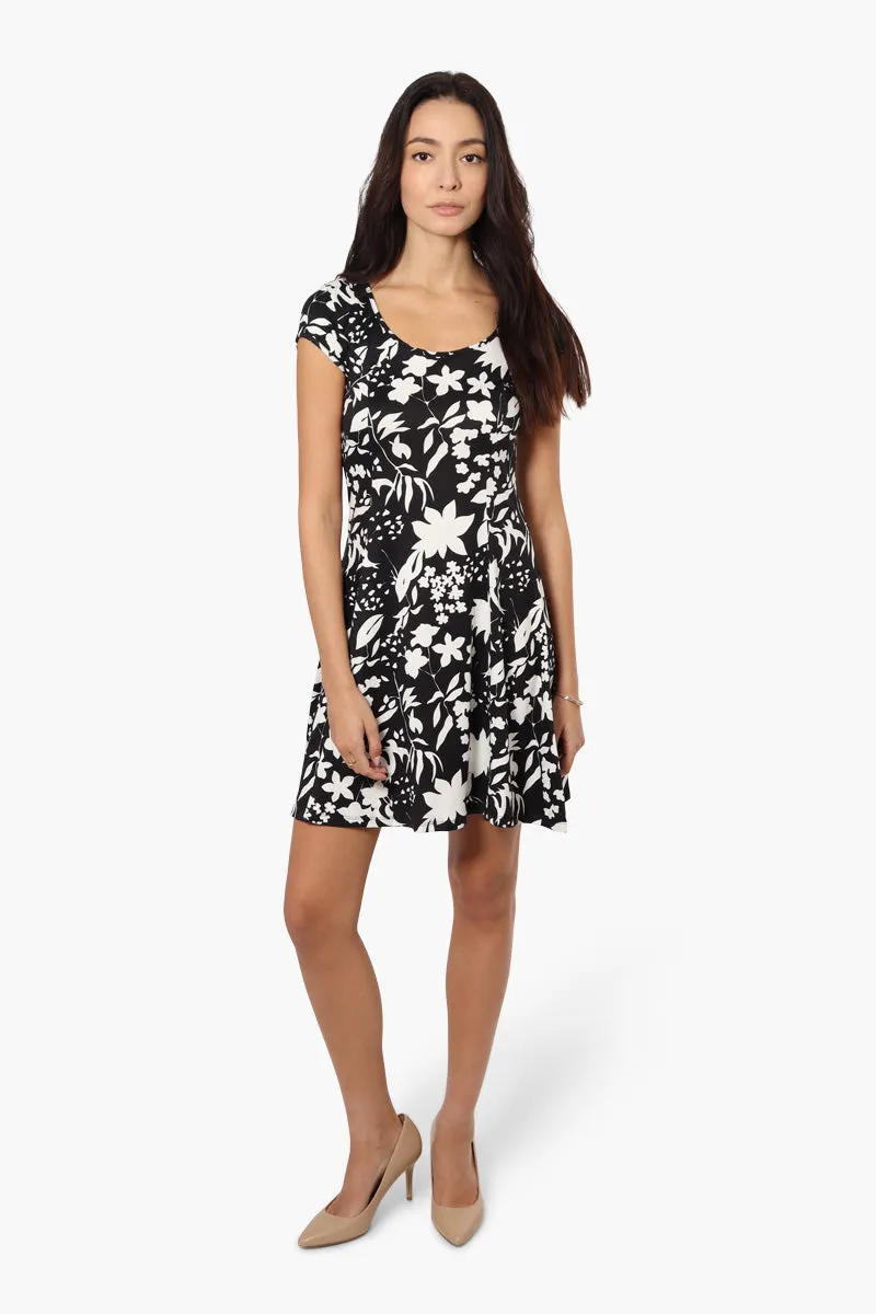 International INC Company Floral Cap Sleeve Day Dress - Black sold by Fairweather product image thumbnail 2