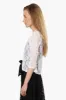 Majora Lace 3/4 Sleeve Shrug Cardigan - White sold by Fairweather