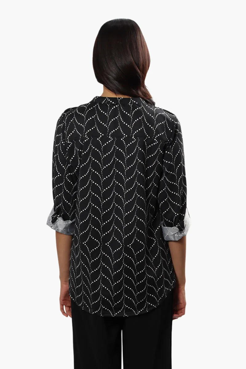 Beechers Brook Patterned Button Up Shirt - Black sold by Fairweather product image thumbnail 4