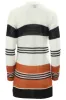 International INC Company Striped Open Front Cardigan - White sold by Fairweather