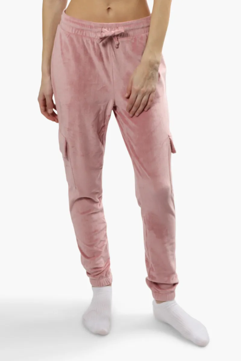 Mikk Cargo Waist Tie Joggers - Pink sold by Fairweather