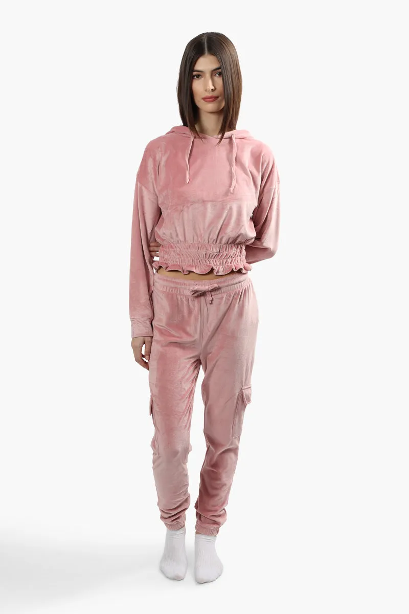 Mikk Cargo Waist Tie Joggers - Pink sold by Fairweather product image thumbnail 2