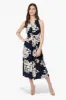 Beechers Brook Sleeveless Front Twist Maxi Dress - Navy sold by Fairweather