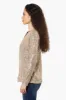 Limite Long Sleeve Sequin Wrap Cardigan - Beige sold by Fairweather