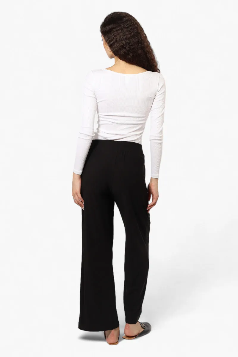 International INC Company Solid Belted Palazzo Pants - Black sold by Fairweather product image thumbnail 4